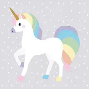 PAPSTAR Serviettes à motif "licorne", 330 x 330 mm