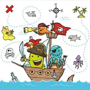 PAPSTAR Serviette à motif "Pirates", 330 x 330 mm