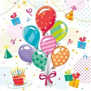 PAPSTAR Serviette à motif "Fête", 330 x 330 mm