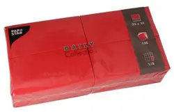 PAPSTAR Serviette bistrot, 320 x 320 mm, 3 couches, rouge