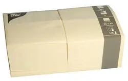 PAPSTAR Serviettes bistrot, 330 x 330 mm, crème