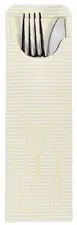 PAPSTAR Pochette de serviette, crème