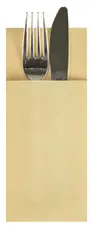 STARPAK Serviette pochette, pliage 1/8, par 100, crème