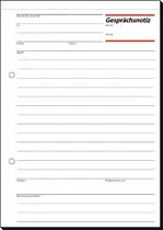 sigel Gesprächsnotizblock "Gesprächsnotiz", A5, 50 Blatt