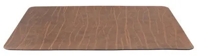 Securit Set de table "RUGA", en cuir véritable, marron