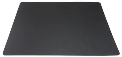 Securit Set de table RAW, en cuir véritable, noir