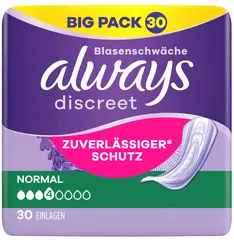 always discreet Serviette pour fuites urinaires Normal