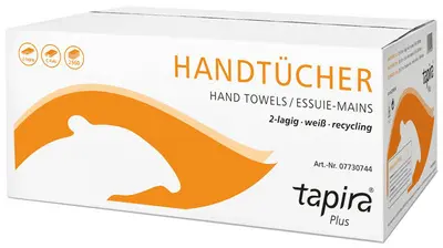 Tapira Essuie-mains Plus, 230 x 310 mm, plié en C, blanc