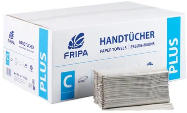 Fripa Essuie-mains PLUS, 250 x 330 mm, pli en C, naturel