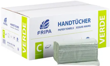 Fripa Essuie-mains VERDE, 250 x 230 mm, pli-V, vert