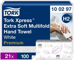 TORK Xpress Essuie-mains interfolié, 212 x 340 mm, pliage W