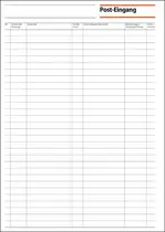 sigel Formularbuch "Post-Eingang/Post-Ausgang", A4, 50 Blatt