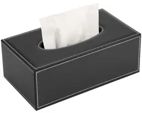 deflecto Distributeur de mouchoirs, rectangulaire, noir