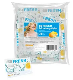 HELLMA Lingette raffraîchissante "befresh", dans un sachet