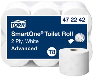 TORK Papier toilette grand rouleau SmartOne 2 couches, 207 m