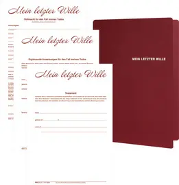 RNK Verlag Mappe "Mein letzter Wille" für 1 Person