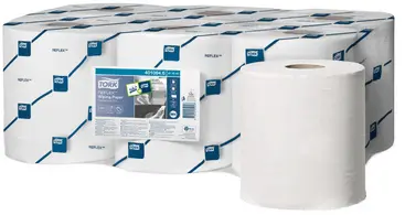 TORK Reflex Rouleau nettoyant multi-usage, 300 m, blanc