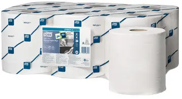TORK Reflex Rouleau nettoyant multi-usage, 150,8 m, blanc