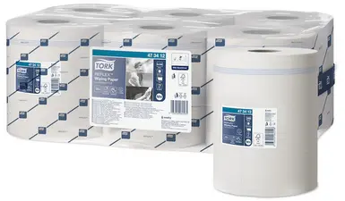 TORK Reflex Rouleau nettoyant multi-usage, 113,9 m, blanc