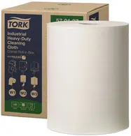 TORK Rouleau de papier nettoyant industriel, 60,8 m, blanc