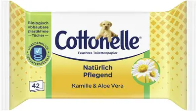 Cottonelle Papier toilette humide, camomille & Aloe Vera