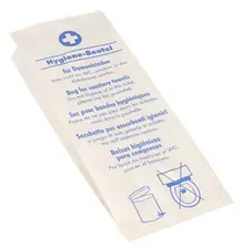PAPSTAR Sachet hygiénique en papier, imprimé, blanc/bleu