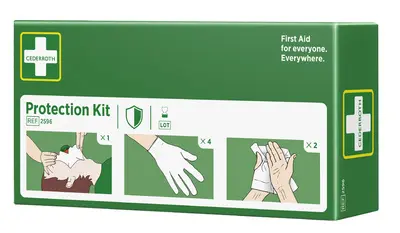 CEDERROTH Kit de protection premiers secours, 3 pièces