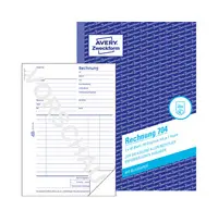 AVERY Zweckform Formularbuch "Rechnung", A5, 2 x 50 Blatt