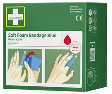 CEDERROTH Pansement "Soft Foam Bandage", bleu
