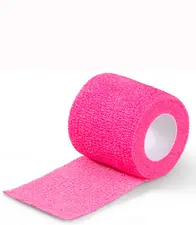 HARO Bande de fixation élastique, 50 mm x 4,5 m, rose vif