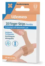 Lifemed Pansements pour doigts "Flexible", pack de 10, chair