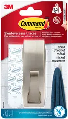 3M Command Crochet pour salle de bain métal "Modern", argent