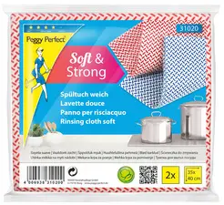 Peggy Perfect Lavette douce, paquet de 2