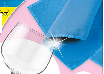 Peggy Perfect Chiffon microfibre pour verres, bleu
