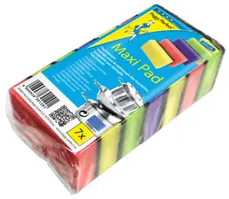 Peggy Perfect Eponge à récurer Maxi Pad, paquet de 7