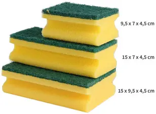 HYGOCLEAN Eponge de nettoyage CLASSIC, 150 x 70 mm, jaune