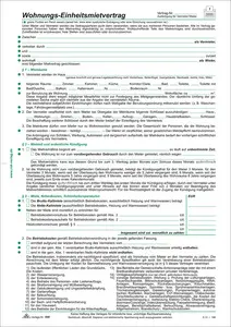 RNK Verlag Vordruck "Wohnungs-Einheitsmietvertrag", DIN A4