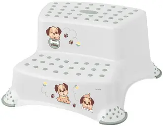 keeeper kids Marchepied "igor dogs", 2 niveaux, blanc