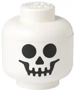 LEGO Boîte en forme de tête STORAGE HEAD SKELETON, S, blanc