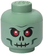 LEGO Boîte en forme de tête STORAGE HEAD GREEN SKELETON vert