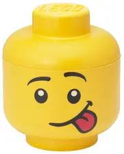 LEGO Boîte en forme de tête STORAGE HEAD SILLY, L, jaune