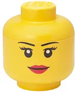 LEGO Mini-boîte en forme de tête STORAGE HEAD GIRL, jaune