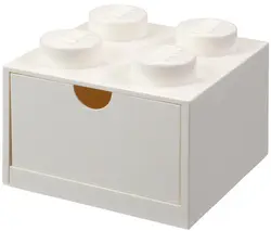 LEGO Brique tiroir DESK DRAWER 4, 1 tiroir, blanc