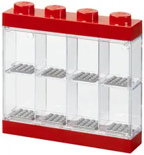 LEGO Vitrine pour figurines DISPLAY CASE 8, rouge