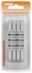 HARO Lacets Sport, plat, 900 mm, blanc