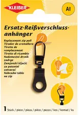 KLEIBER Tirette de remplacement pour fermeture à zip, noir