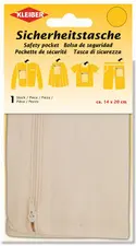 KLEIBER Poche de sécurité anti-vol, 140 x 200 mm, écru
