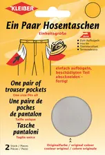 KLEIBER Poche de remplacement de pantalon, paire, gris clair