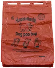 dm-folien Sac à déjections canines, 250x310 mm, bloc, rouge