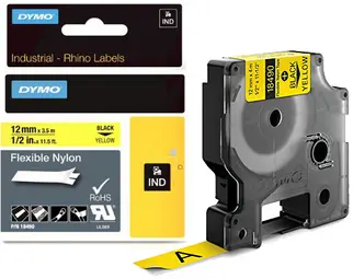 DYMO RHINO Etiquette industrielle souple en nylon
